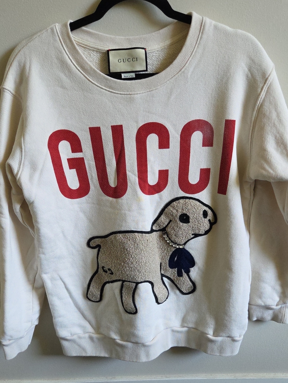 Authentic Gucci White Sweatshirt